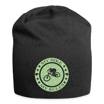 Bike Biken Fahrrad Design  - Jersey-Beanie - Schwarz - Vorne
