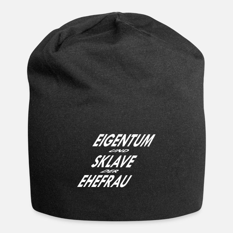 Proprietà e schiavo della moglie - Beanie in jersey - nero