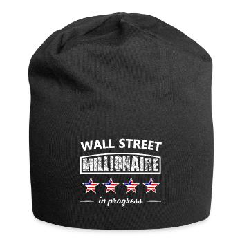 Die Millionäre der Wall Street - Jersey-Beanie - Schwarz - Vorne