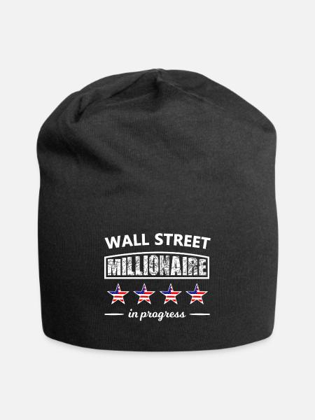 Die Millionäre der Wall Street - Jersey-Beanie - Schwarz