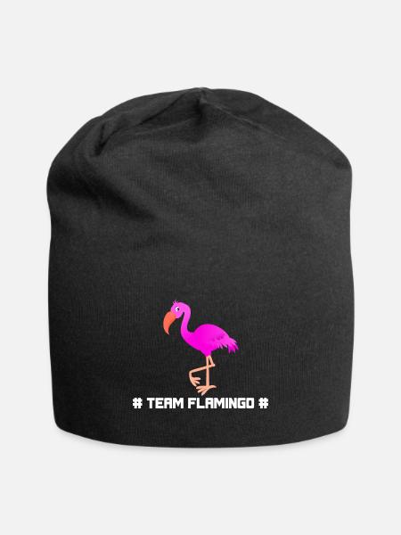 Team Flamingo - Jersey-Beanie - Schwarz