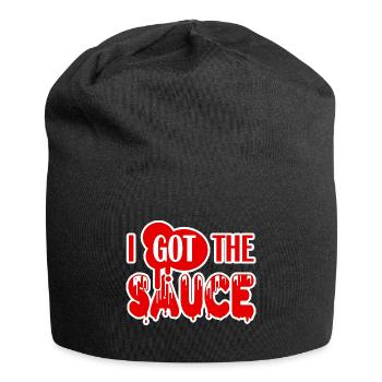 J’ai eu ce graphique sauce - Bonnet en jersey - noir - Devant