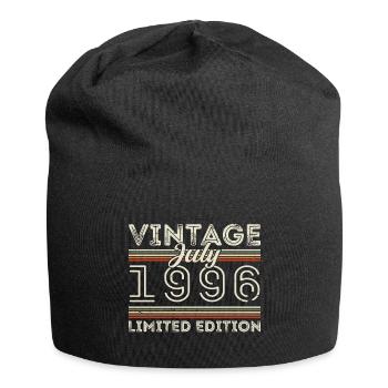 Juli 1996 Juli Geburtstagsgeschenk Juli 1996 - Jersey-Beanie - Schwarz - Vorne
