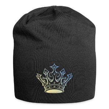 Couronne royale - Bonnet en jersey - noir - Devant