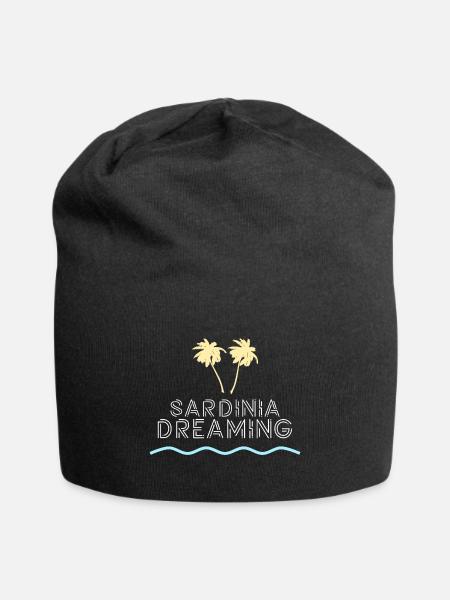 Traumurlaub Sardinien - Jersey-Beanie - Schwarz