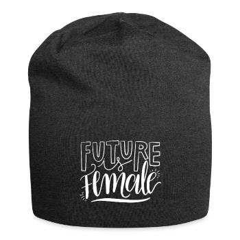 Feminism Saying Gift Vintage Emancipation - Jersey Beanie - charcoal grey - Front