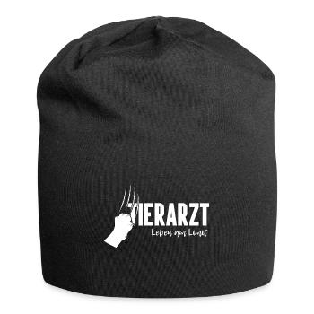 Tierarzt Haustier Tierpfleger Leben Limit - Jersey-Beanie - Schwarz - Vorne