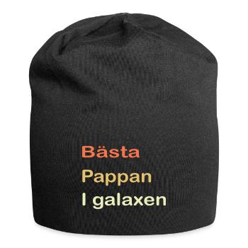 Meilleur papa dans la galaxie - Bonnet en jersey - noir - Devant