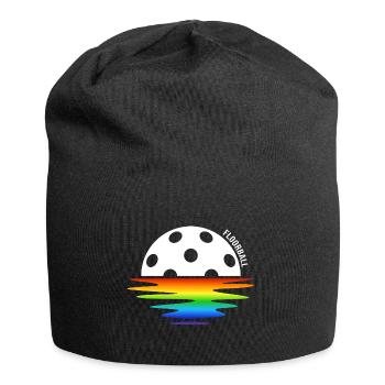 Floorball Unihockey FLOORBALLzeit Floorballspiel - Bonnet en jersey - noir - Devant