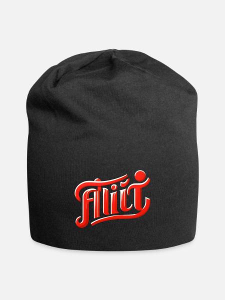 Flirt - Jersey-Beanie - Schwarz