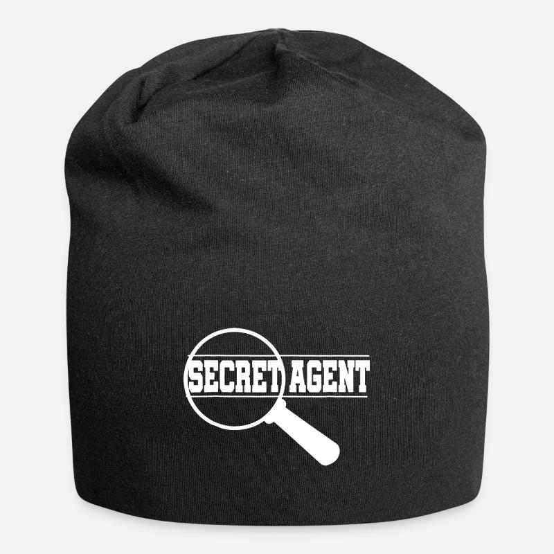 Agent secret parle drôle - Bonnet en jersey - noir