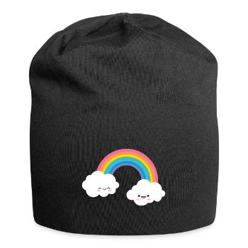 RAINBOW FACE - Bonnet en jersey - noir - Devant