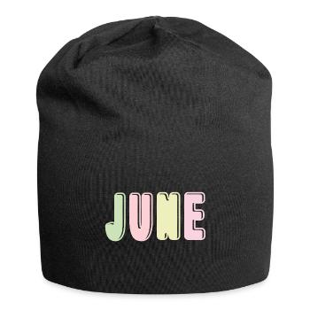 June - Jersey-Beanie - Schwarz - Vorne