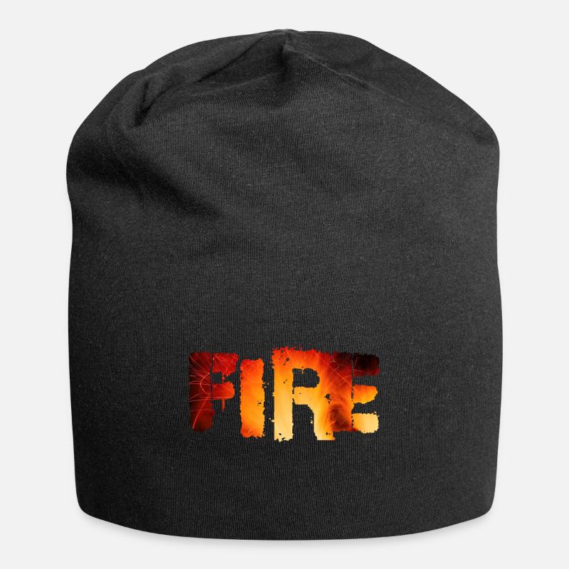 FIRE - Jersey Beanie - black