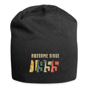 70. Geburtstag Jahrgang 1955 - Jersey-Beanie - Schwarz - Vorne