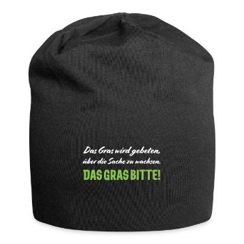 Lustiges Sprüche funny Quotes Shirt Geschenkidee - Jersey-Beanie - Schwarz - Vorne