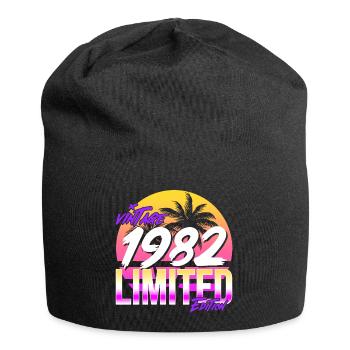 1982 Retro vintage 82 birthday 80s - Jersey Beanie - black - Front