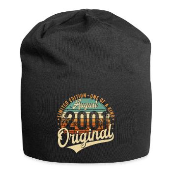 August 2001 Vintage Birthday Retro - Jersey Beanie - black - Front