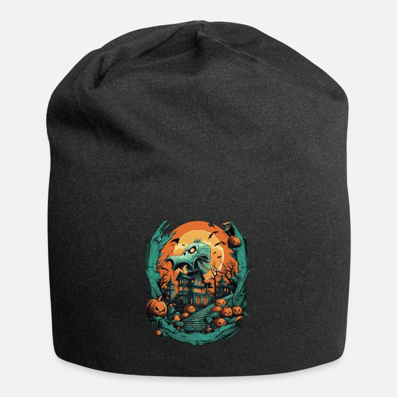 Halloween - Jersey-Beanie - Schwarz