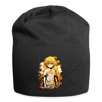Anime Boy - Jersey-Beanie - Schwarz - Vorne