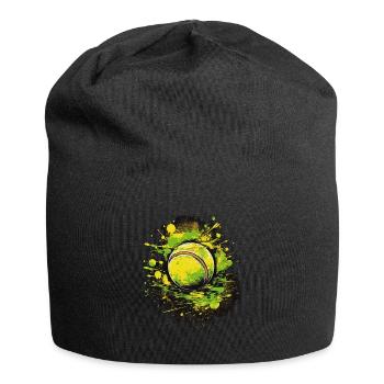 Tennis ball - Jersey-Beanie - Schwarz - Vorne