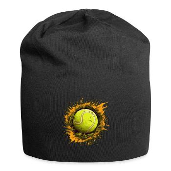 Tennis ball - Jersey-Beanie - Schwarz - Vorne