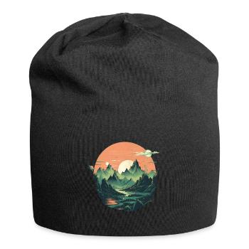 Landscape - Jersey Beanie - black - Front