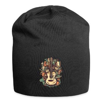 Musik Instrumente - Jersey-Beanie - Schwarz - Vorne