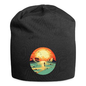 Strand - Jersey-Beanie - Schwarz - Vorne