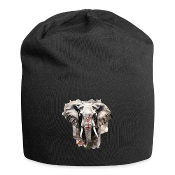 Elephant - Jersey Beanie - black - Front