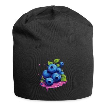 Blaubeere - Jersey-Beanie - Schwarz - Vorne