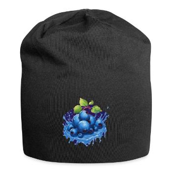 Blaubeere - Jersey-Beanie - Schwarz - Vorne