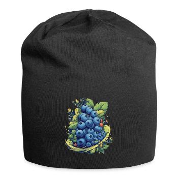 Blaubeere - Jersey-Beanie - Schwarz - Vorne