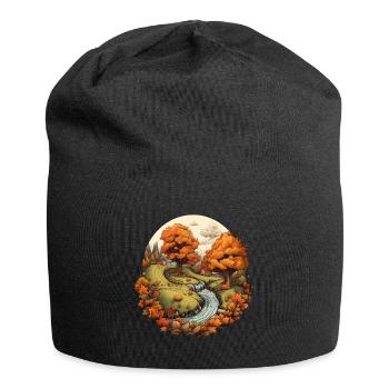 Autumnal landscape - Jersey Beanie - black - Front