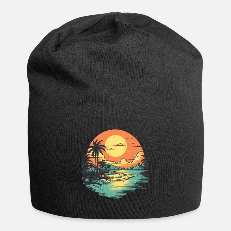 Strand - Jersey-Beanie - Schwarz