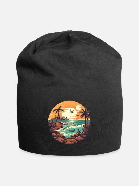 Strand - Jersey-Beanie - Schwarz