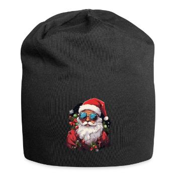 Père Noël - Bonnet en jersey - noir - Devant