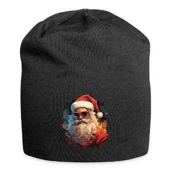 Père Noël - Bonnet en jersey - noir - Devant