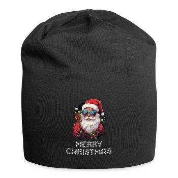 Santa Claus - Marry Christmas - Jersey Beanie - black - Front