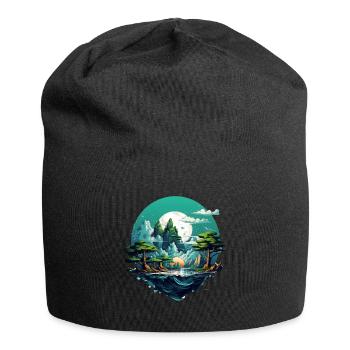 Landscape - Jersey Beanie - black - Front