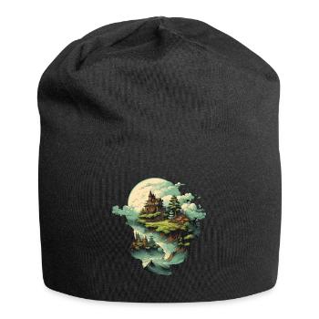 Paysage - Bonnet en jersey - noir - Devant