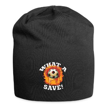 Balle de football - Quelle sauvegarde! - Bonnet en jersey - noir - Devant