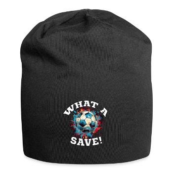 Balle de football - Quelle sauvegarde! - Bonnet en jersey - noir - Devant