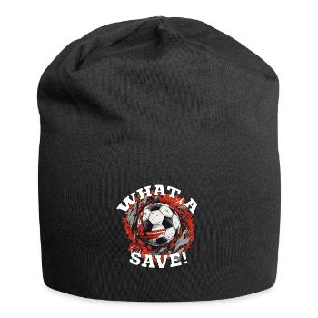 Balle de football - Quelle sauvegarde! - Bonnet en jersey - noir - Devant