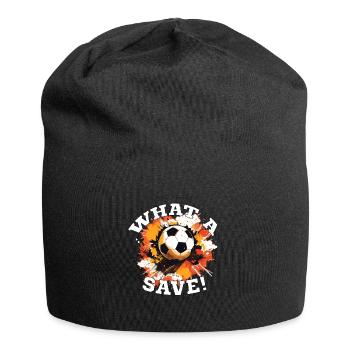 Balle de football - Quelle sauvegarde! - Bonnet en jersey - noir - Devant