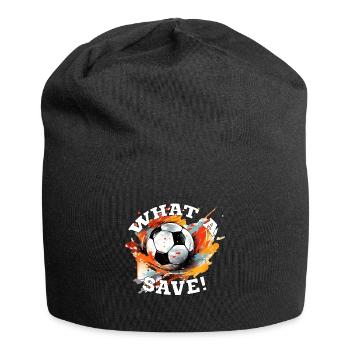 Balle de football - Quelle sauvegarde! - Bonnet en jersey - noir - Devant