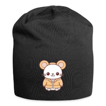Mouse - Kawaii Style - Jersey Beanie - black - Front