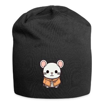 Mouse - Kawaii Style - Jersey Beanie - black - Front