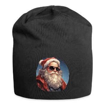 Santa Claus - illustration - Jersey Beanie - black - Front