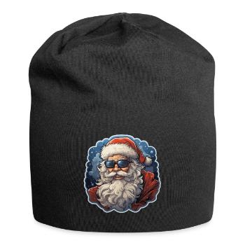 Santa Claus - illustration - Jersey Beanie - black - Front